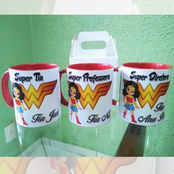 Caneca em Cerâmica 350 ml Professora ou Diretora