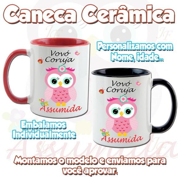 Caneca em Cerâmica Personalizada Vovó Vovô
