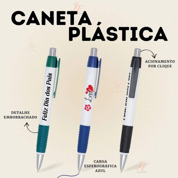 Canetas Personalizadas | 100 Unidades | Nome, Logomarca