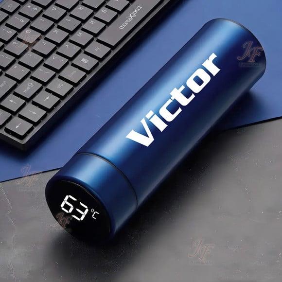 Garrafa Personalizada Inox 500ml com Display Led Temperatura