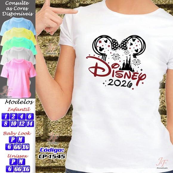 Kit 13 Camisetas Adulto ou Infantil Viagem Família Disney