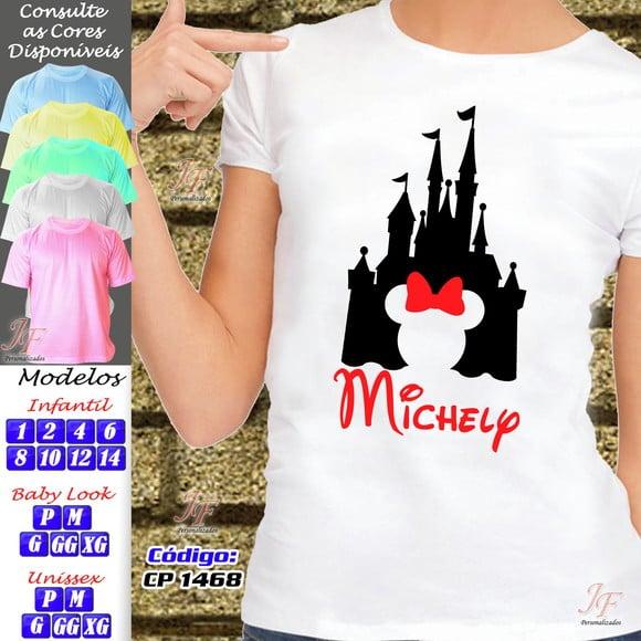 Kit 18 Camisetas Personalizadas Viagem Disney Famíly Trip