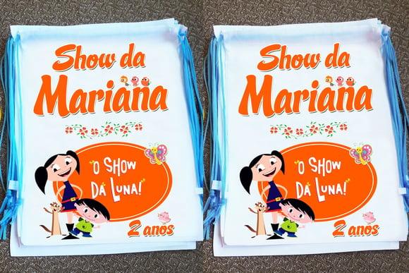 Mochilinha Ecobag Show da Luna Personalizada