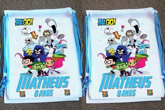 Mochilinha Jovens Titans Personalizada