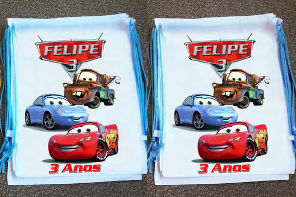 Mochilinha Macqueen Filme Carros Personalizada