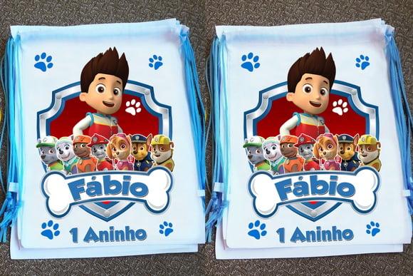 Mochilinha Patrulha Canina Personalizada