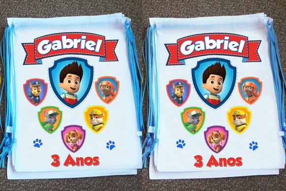 Mochilinha Patrulha Canina Personalizada