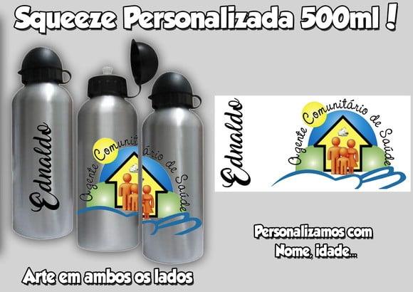 Squeeze 500 ml Personalizada Agente Comunitário de Saúde