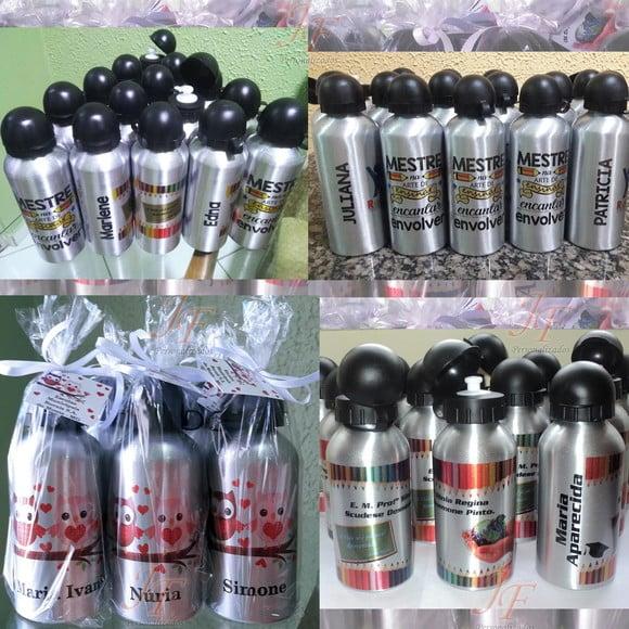 Squeeze Alumínio 500 ml Personalizada Professores Formatura