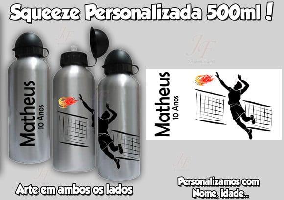 Squeeze Alumínio 500 ml Personalizada Volei