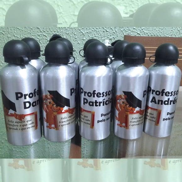 Squeeze Alumínio 500 Ml Personalizada Professores Formaturas
