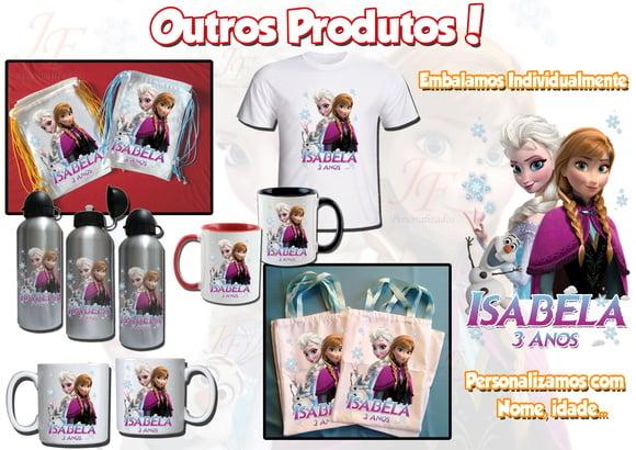 Squeeze Garrafinha Alumínio 500 ml Frozen Personalizado