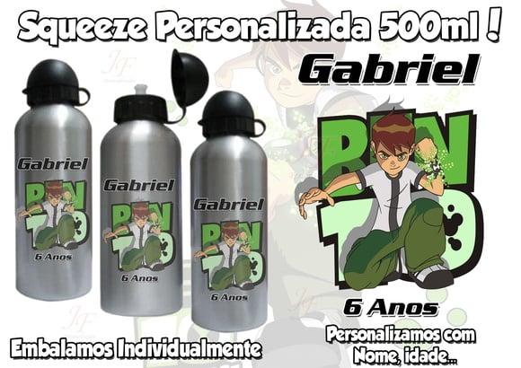 Squeeze Garrafinha Alumínio 500 ml Ben 10