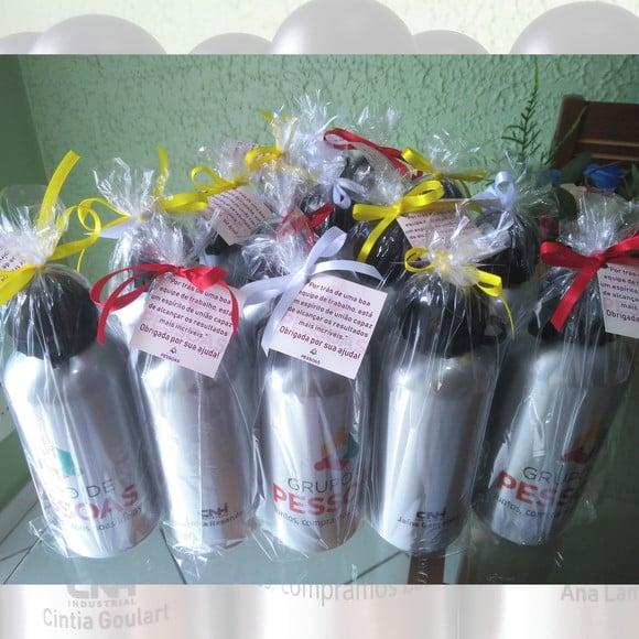 Squeeze Garrafinha Alumínio 500 ml Personalizada 15 Anos