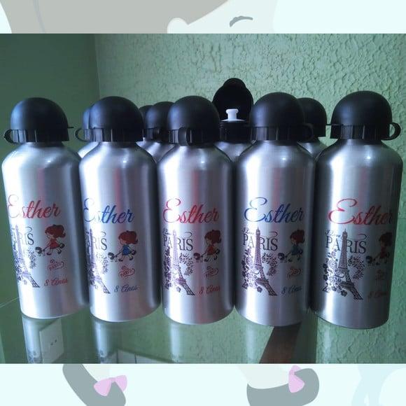 Squeeze Garrafinha Alumínio 500 ml Personalizada Paris