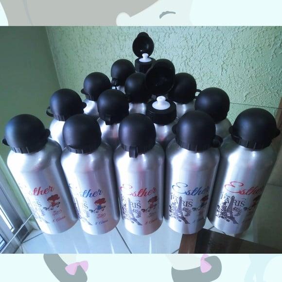 Squeeze Garrafinha Alumínio 500 ml Personalizada Paris