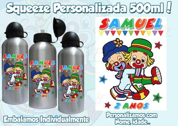 Squeeze Garrafinha Alumínio Personalizada Patati Patatá