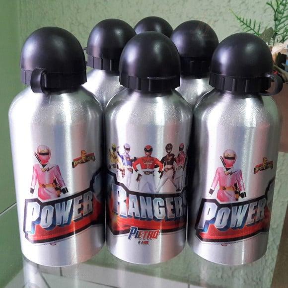 Squeeze Garrafinha Alumínio Personalizada Power Rangers