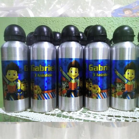 Squeeze Garrafinha em Alumínio 500 ml Patrulha Canina