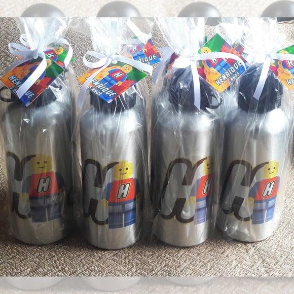 Squeeze Garrafinha em Alumínio 500 ml Personalizada Lego