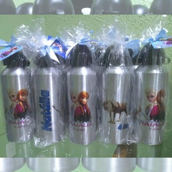 Squeeze Garrafinha em Alumínio 500 ml Personalizado Frozen