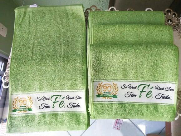 Toalhinha de Mãos Personalizada Várias cores