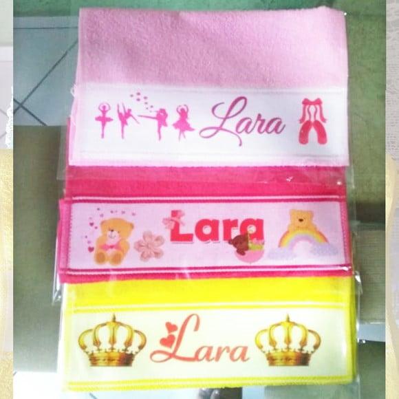 Toalhinha de Mãos Personalizada 48 X 28,5 cm_Várias cores