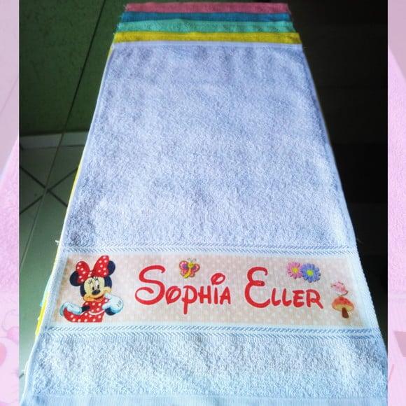 Toalhinha de Mãos Personalizada_Várias cores_Minnie