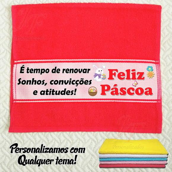 Toalhinha de Mãos Personalizada_Várias cores_Páscoa
