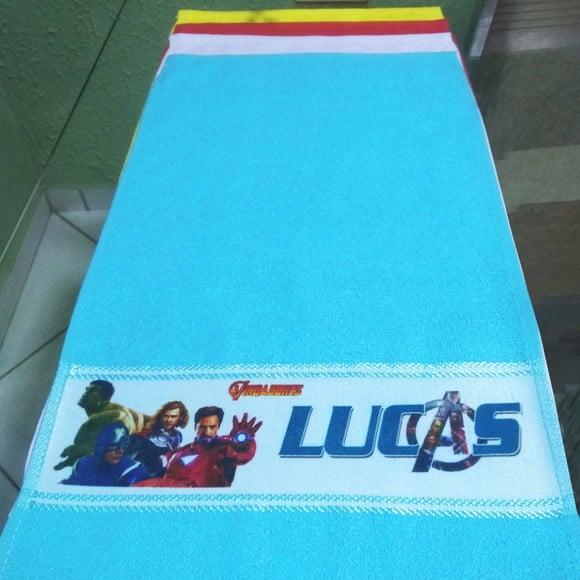 Toalhinha de Mãos Personalizada_Várias cores_Vingadores