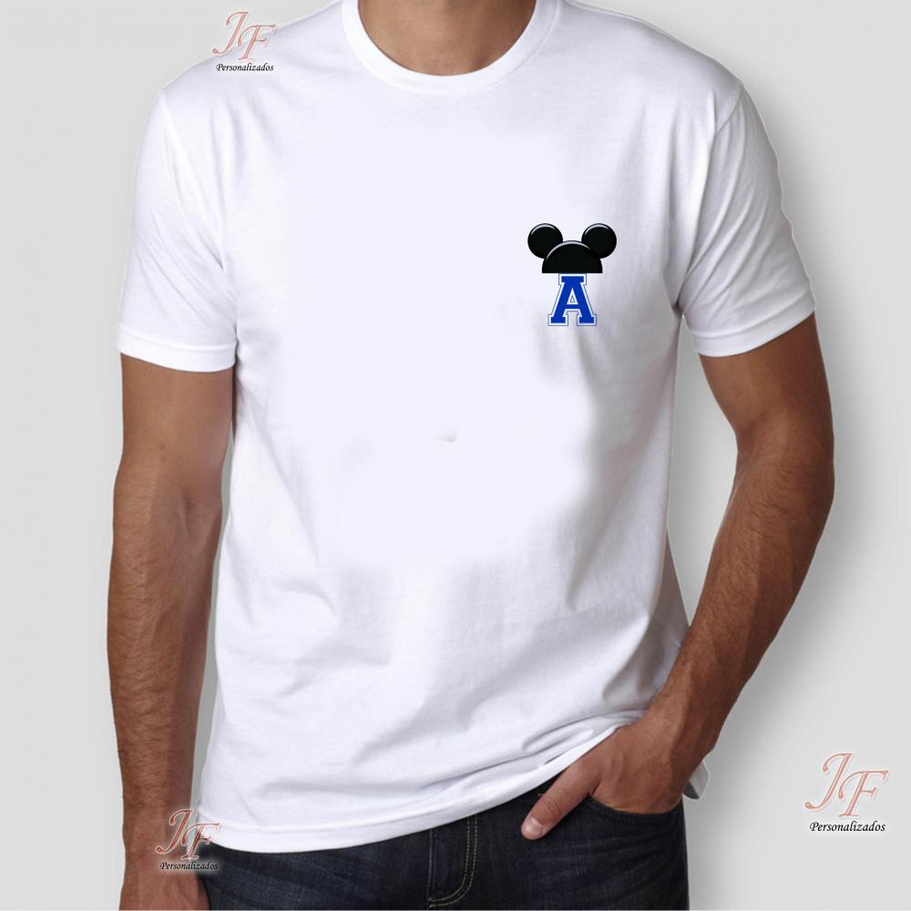 Camisa Viagem Família Disney | 100% Algodão | 14 Unidades