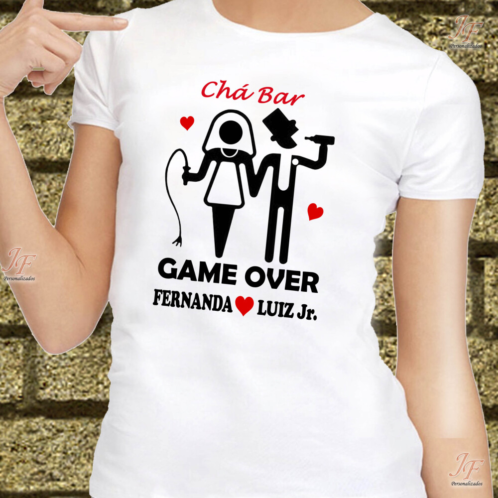Camiseta New Game Personalizada | 02 Unidades | Camisa Noivado Sa