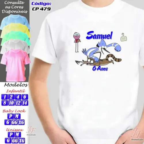 01 Camiseta Adulto Infantil Apenas um Show Personalizada