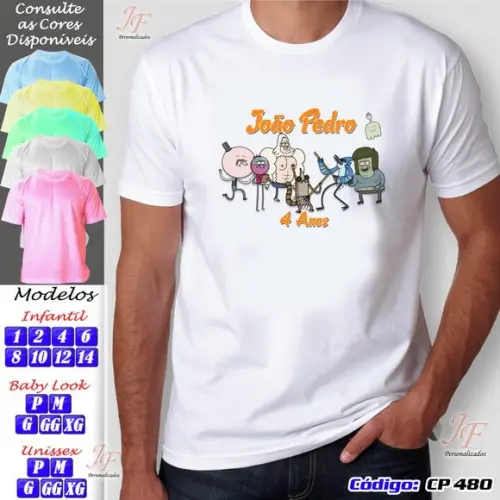 01 Camiseta Adulto Infantil Apenas um Show Personalizada