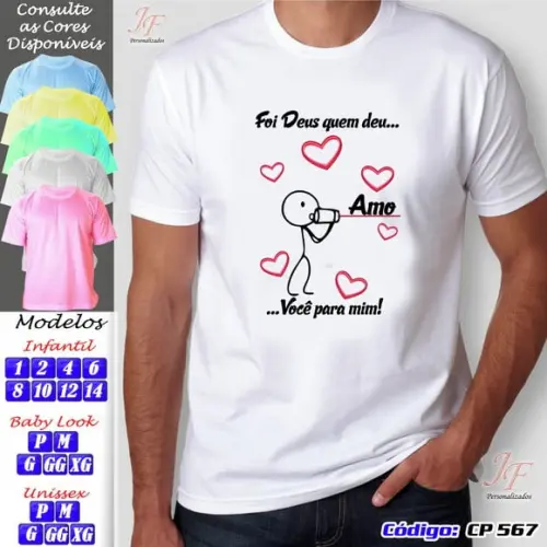 01 Camiseta Adulto Infantil Personalizada Chá Bar Noivos