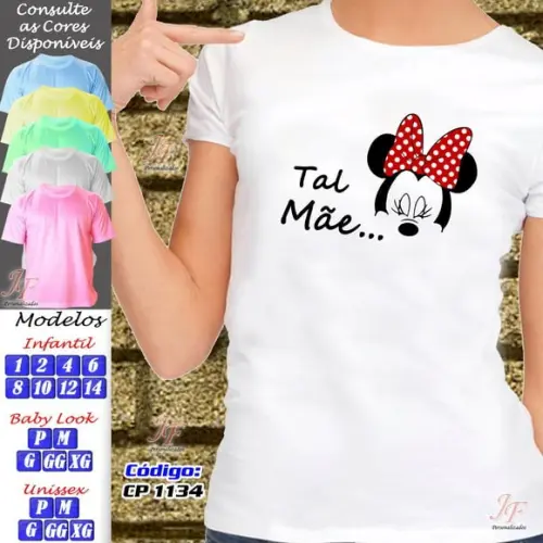 01 Camiseta Personalizada Mamãe Dia das Mães