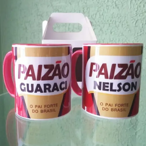 01 Caneca Cerâmica 350 ml Personalizada Dia dos Pais
