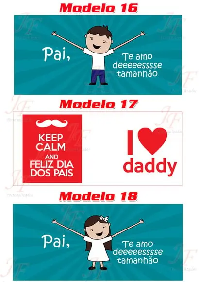 01 Caneca Cerâmica Papai Personalizada
