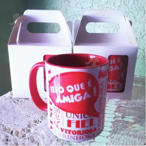 01 Caneca Cerâmica Personalizada Amigo ou Amiga