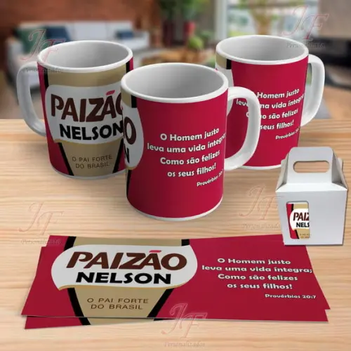 01 Caneca Cerâmica Personalizada Papai Dia dos Pais