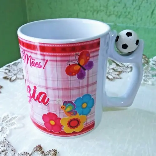 01 Caneca em Cerâmica Personalizada Dia das Mães