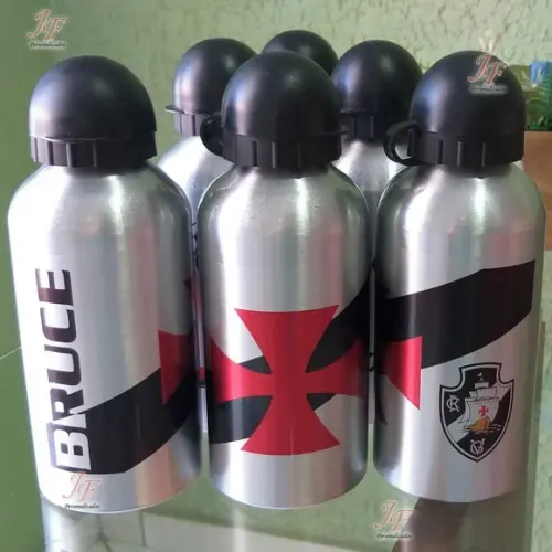 01 Squeeze Garrafinha Alumínio 500 ml Personalizada Times