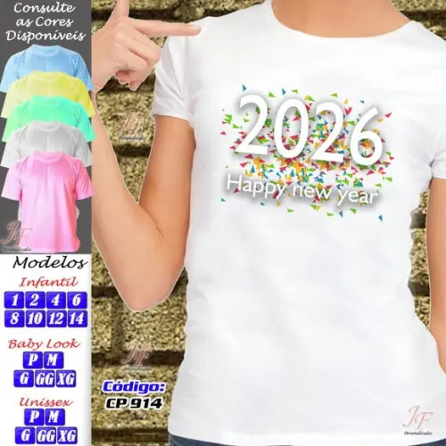 11 Camisetas Personalizadas Feliz Natal Reveillon Ano Novo