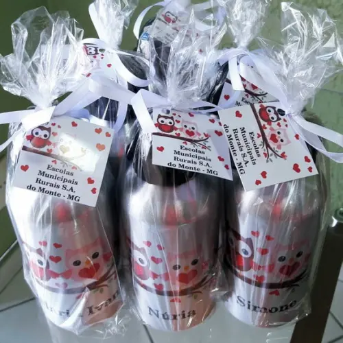 50 Squeezes Alumínio 500 ml Personalizadas Formaturas