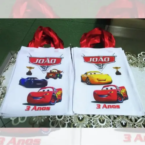 Bolsinha Ecobag Personalizada Macqueen Filme Carros