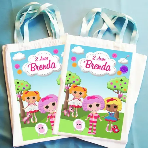 Bolsinha Ecobag Personalizada Lol Lalaloopsy