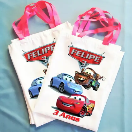 Bolsinha Ecobag Personalizada Macqueen Filme Carros