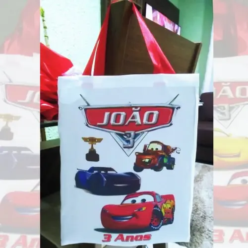 Bolsinha Ecobag Personalizada Macqueen Filme Carros
