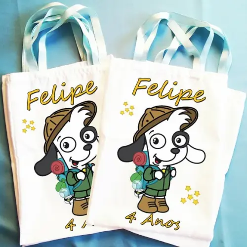 Bolsinha Ecobag Sacolinha Personalizada Doky