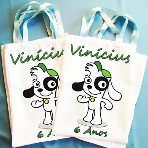 Bolsinha Ecobag Sacolinha Personalizada Doky